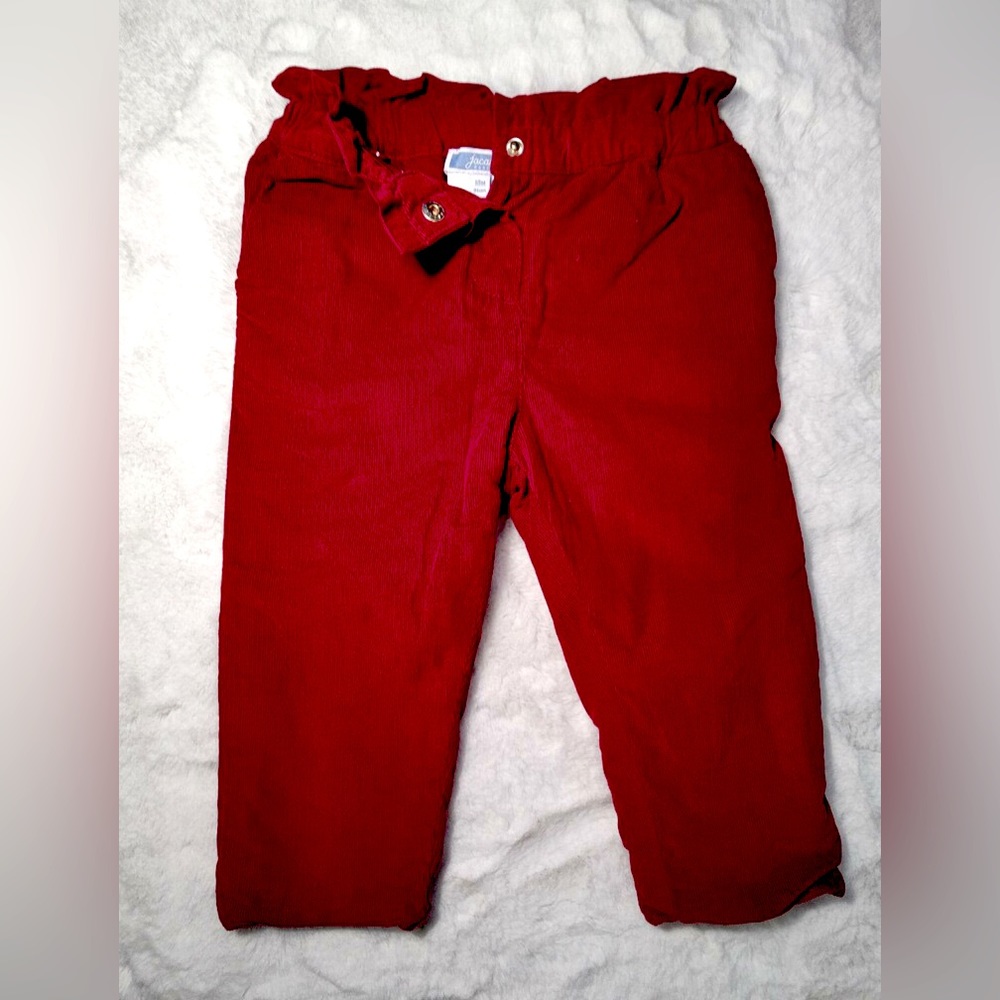 Baby girl red corduroy pants